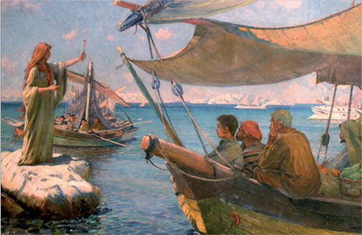 Saint Mary Magdalene preaching in the bay of Marseille